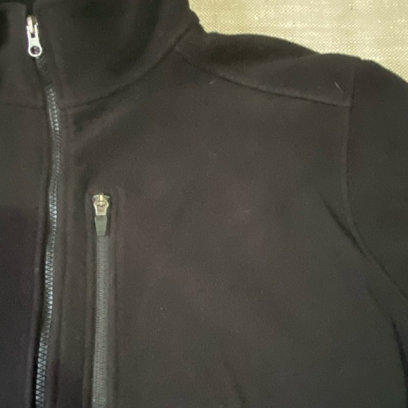 L.L. Bean Mens Large Tall Black Fleece Polartec Outdoor Zip Up Jacket- Sz-L/Tall - Picture 3 of 16